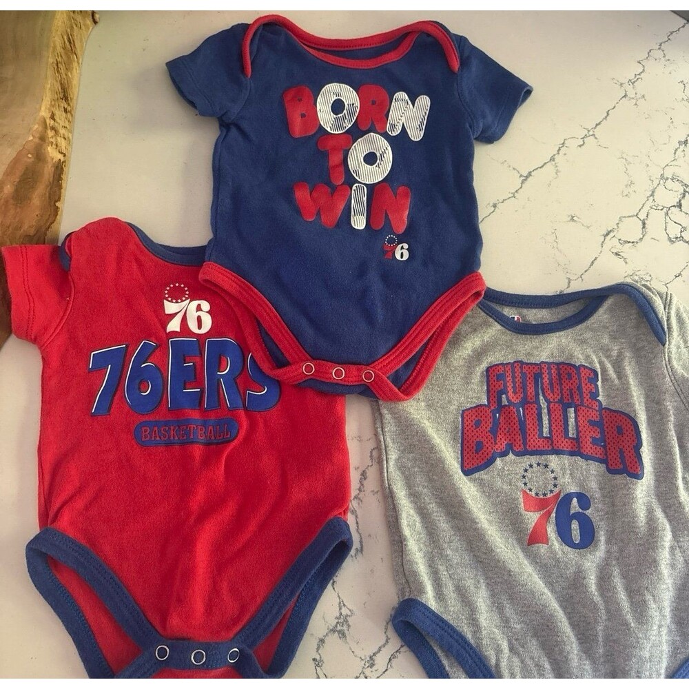 76ers bodysuits 3-6 months
